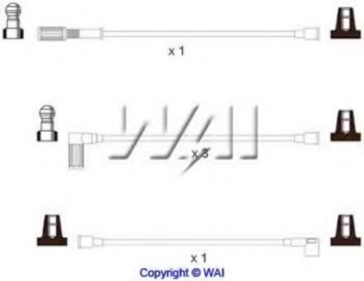 WAIglobal SL355 Ignition Cable Kit